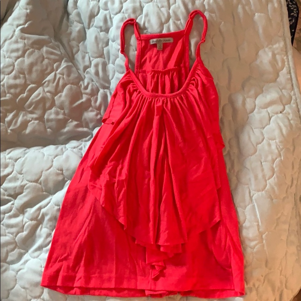 Cute coral tank top